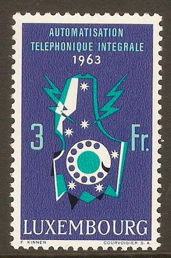 Luxembourg 1963 Telephone System Stamp. SG733.